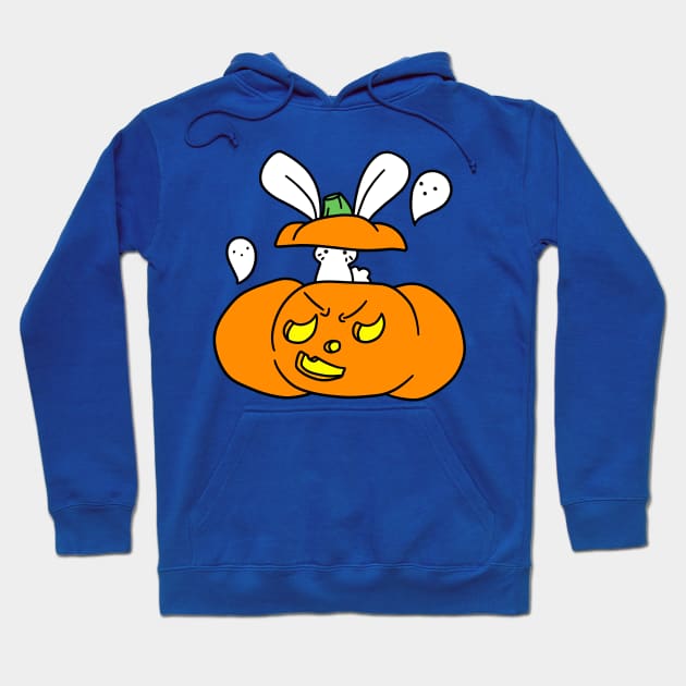 Jack O Lantern Bunny Hoodie by saradaboru